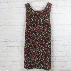 3/$15 R&K Black and Red Floral Mini Dress Sz Small